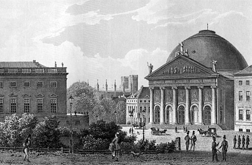 رسم للكاتدرائية من تصميم جوزيف ماكسيميليان كولب، 1850