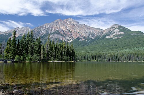 Pyramid Mountain from Pyramid Lake, August 2012