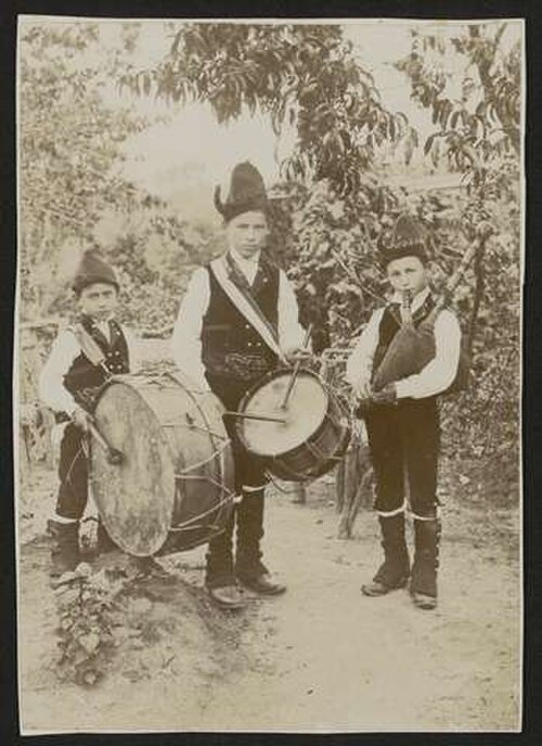 موسيقيون، حوالي عام 1900