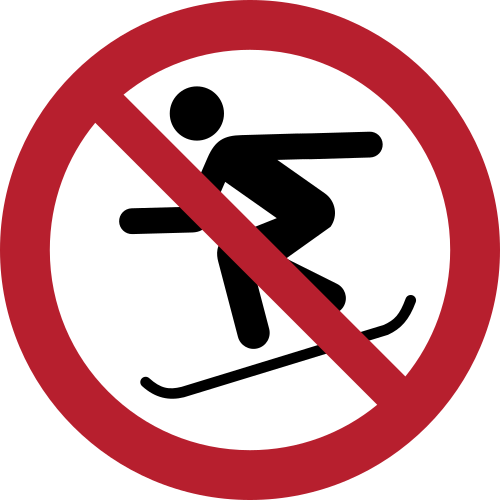 P077 – No snowboarding