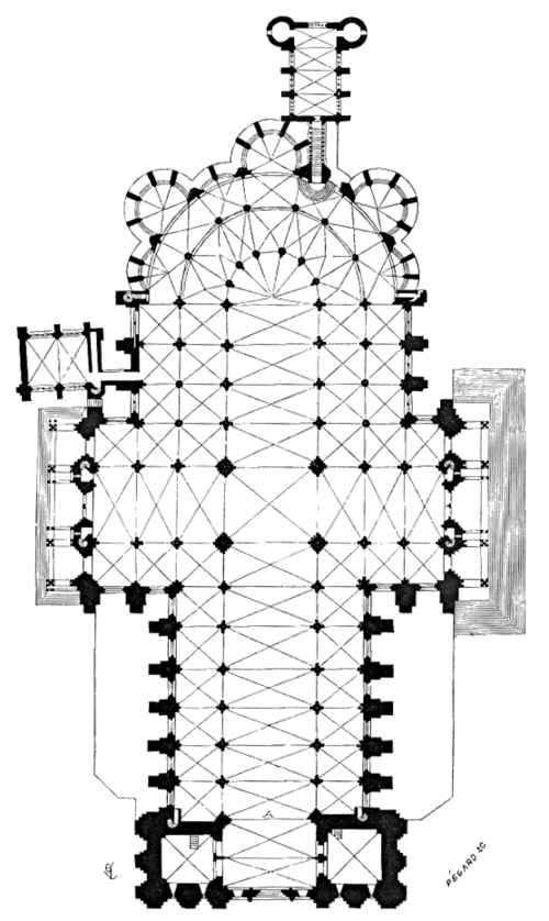 مخطط شارتر (1856) بقلم يوجين فيوليت لو دوك (1814–1879)