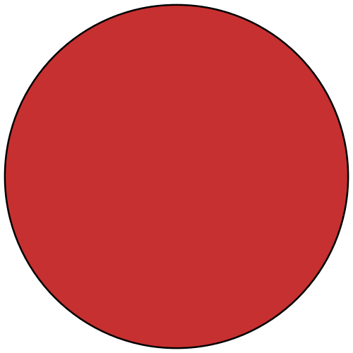 دائرة حمراء