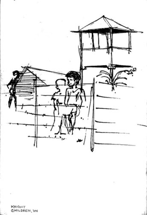 صفحة من دفتر رسومات روبرت سي. نايت، الفئة الأولى، 1966