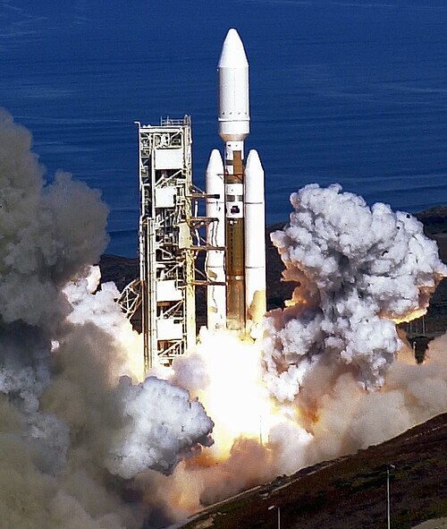 الإطلاق النهائي لصاروخ تايتان 4 من منصة الإطلاق SLC-4E في عام 2005