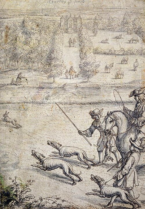 فرانسيس بارلو يطارد الأرنب؛ 1686.