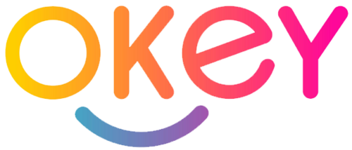 Current logo of OKEY (2019–present)