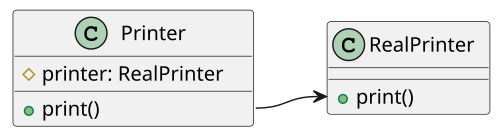 مخطط فئات UML الذي يوضح عملية إعادة التوجيه.