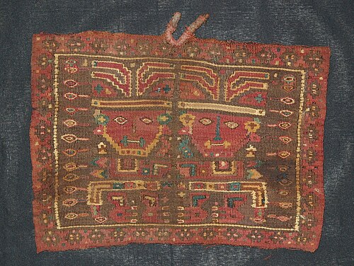 نسيج من صوف الألبكة (600-900 ميلادي)، متحف لومبارد
