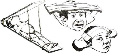 Various methods used by the Mayan people to shape a child's head