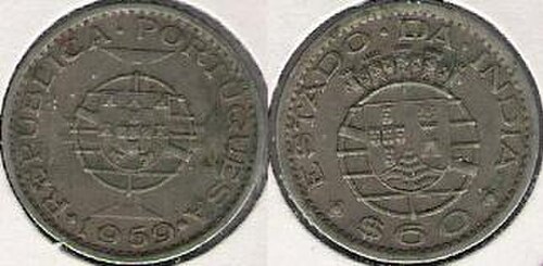 60 سنتافو هندي برتغالي , 1959.