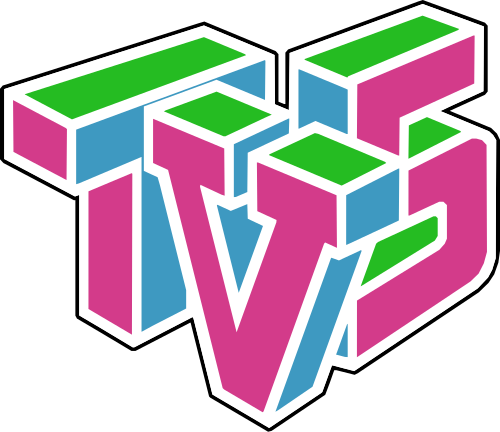 شعار TV5 Europe، 1984-1988 (استُخدم في كندا والولايات المتحدة من 1988 إلى 1991).