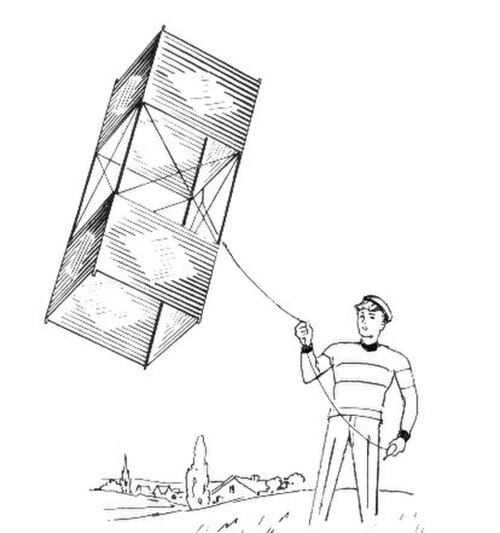 طائرة ورقية صندوقية