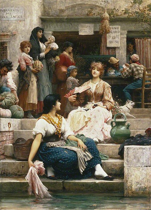 Italian scene (c. 1900), Venice