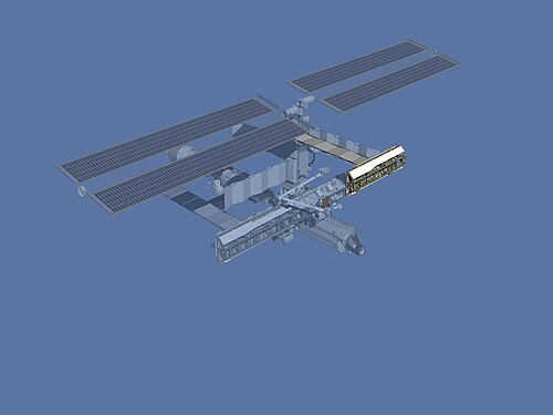 رسم توضيحي لمحطة الفضاء الدولية بعد مهمة STS-113