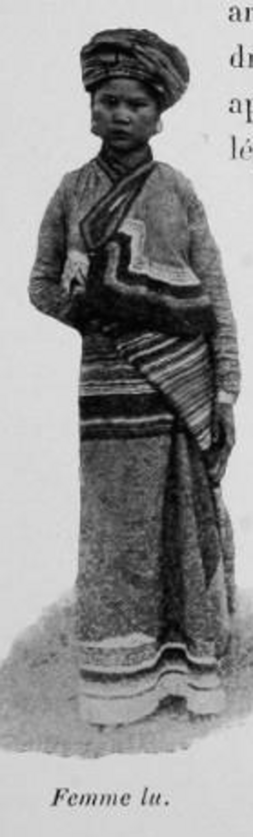 امرأة من قبيلة لو في لاوس، حوالي عام 1900.