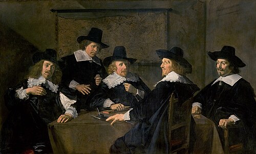 فرانس هالس، حكام مستشفى سانت إليزابيث، حوالي عام 1641، متحف فرانس هالس، هارلم.