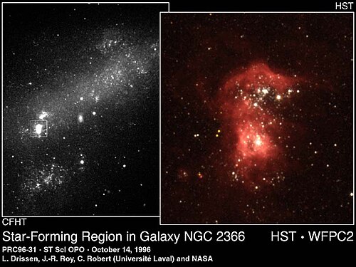 NGC 2366 من تلسكوب هابل الفضائي