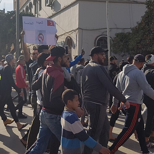 متظاهرون في المحمدية.