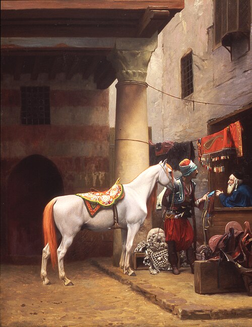 بازار السرج، القاهرة (1883) لجان ليون جيروم