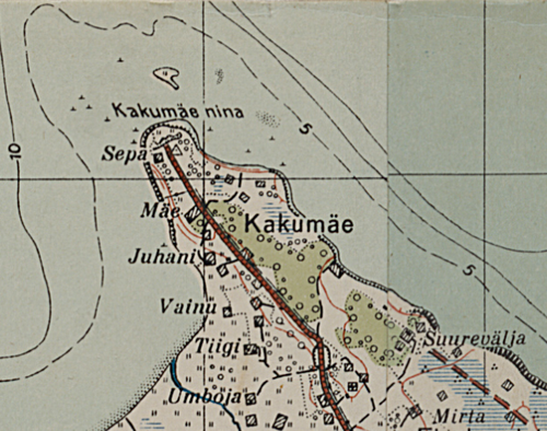 خريطة كاكوماي من عام 1936