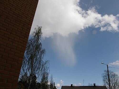 تبخر المطر قبل وصوله إلى الأرض (virga)