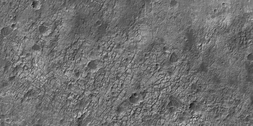 Patterned ground, as seen by HiRISE under HiWish program This is a close up from previous image.