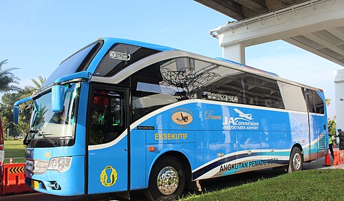 حافلة مطار DAMRI تعمل تحت JA Connexion، مطار سوكارنو هاتا الدولي