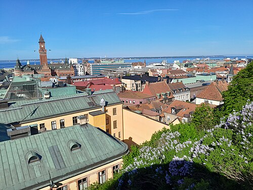 View over Helsingborg from Kärnan