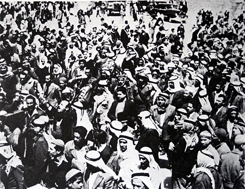 جنازة الحسيني في المسجد الأقصى بالقدس.