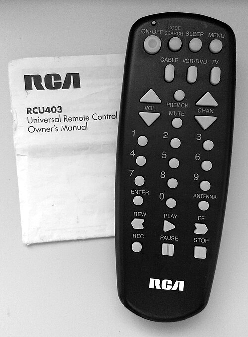 جهاز التحكم عن بعد العالمي RCA RCU403، حوالي 2002-2003