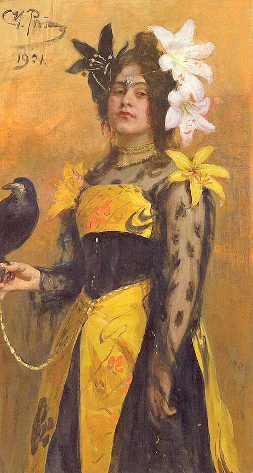 صورة للسيدة كوزنتسوفا، للفنان إيليا ريبين. (1901)