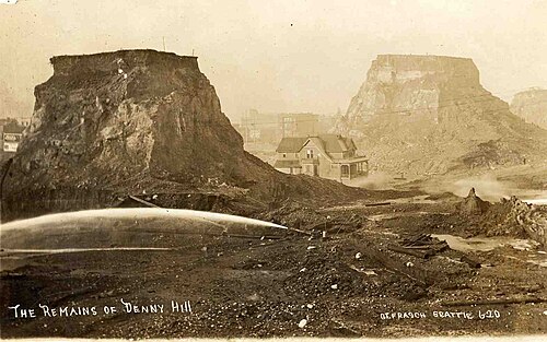 Denny Regrade No. 1 قيد التقدم، حوالي عام 1910