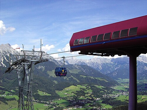 بليك في Richtung Leogang von der Asitzbahn aus