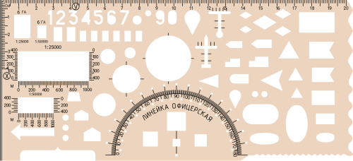 مخطط المهمة القتالية السوفيتية/الروسية — حاكم الضابط (rus. Офицероская линейка [ru])