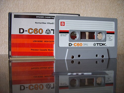 شريط كاسيت صوتي D60 من عام 1979