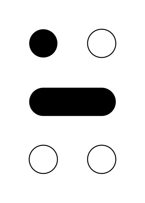 (نقاط نمط برايل - B1)
