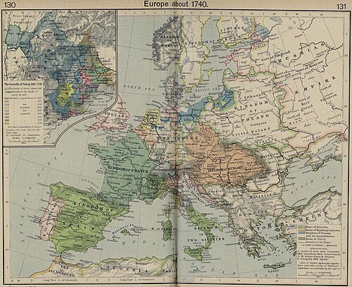 أوروبا، 1740.