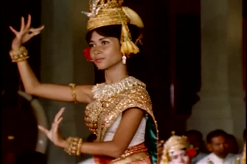 Princess Buppha Devi performs a dance in Cambodian Royal Palace.