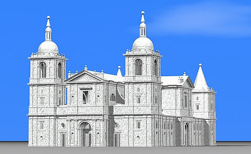 Model of the project of Herrera for the Cathedral of Valladolid.