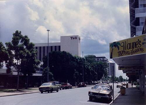 مركز مدينة داروين في عام 1986.