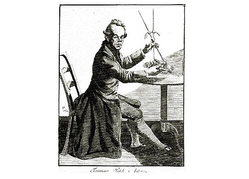 صورة ذاتية مع فرجار (حوالي عام 1769)