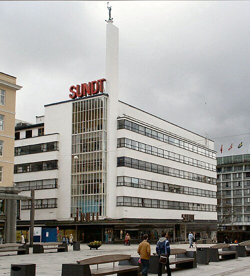 Arkitekt Per Griegs Sundt Stormagasin من عام 1938 في بيرغن. (بواسطة فرود إنجي هيلاند)