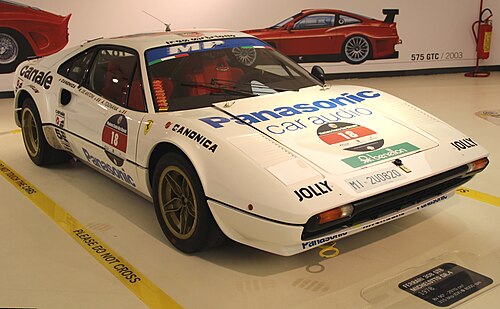 سيارة 308 GTB Gr.4 من تصميم ميشيلوتو معروضة في متحف فيراري