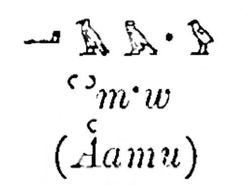 وصف أحدث للكلمة (من اليسار إلى اليمين، 1898)