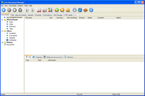 لقطة شاشة لبرنامج Free Download Manager الإصدار 2.5.723