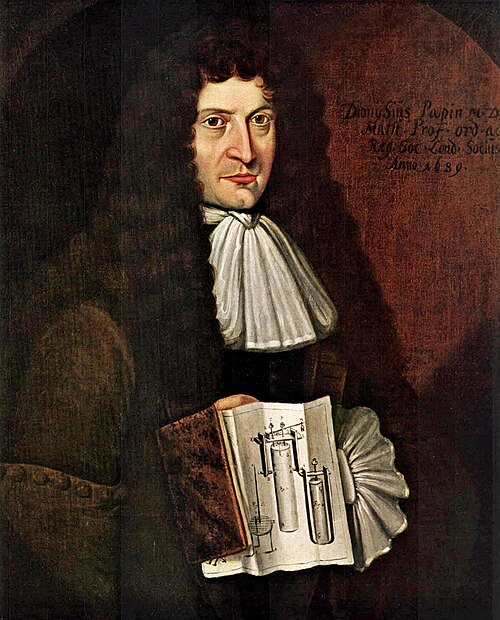 دينيس بابين (1647-1712)، عالم فيزياء ورياضيات.