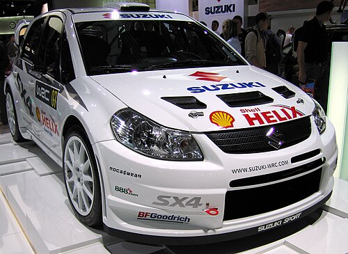 سيارة SX4 WRC في معرض فرانكفورت للسيارات 2007.