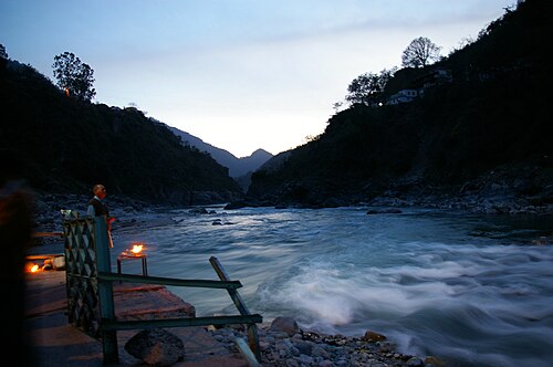 صلاة المساء "Sandhya Aarti" في Rudraprayag