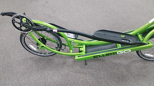 صورة مقربة لسلسلة محرك Elliptigo.