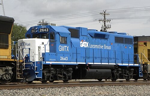 قاطرة GMTX GP38-2 في كايل، تكساس